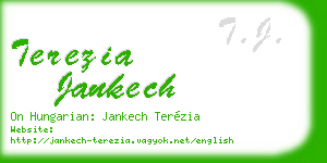 terezia jankech business card