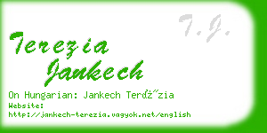 terezia jankech business card